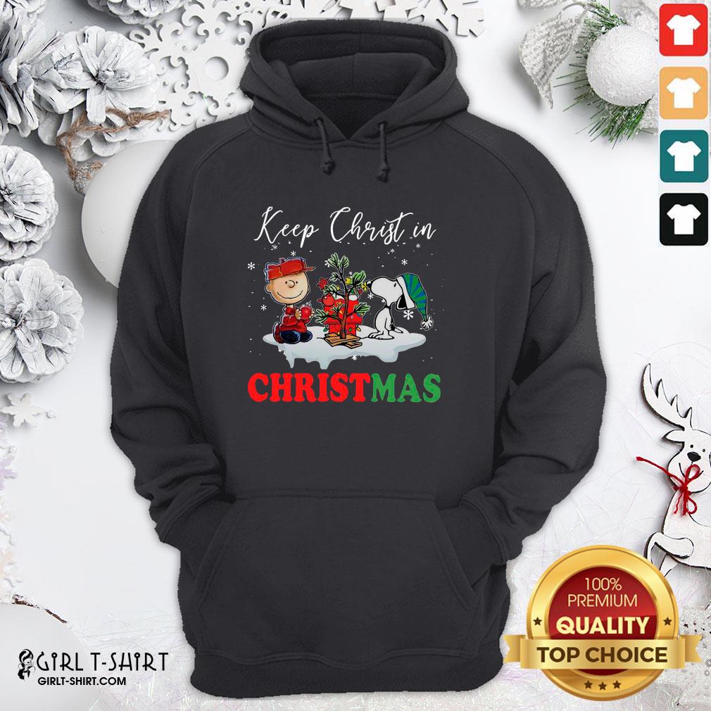 Snoopy And Charlie Brown Keep Christ In Christmas 2020 Shirt - Image 5