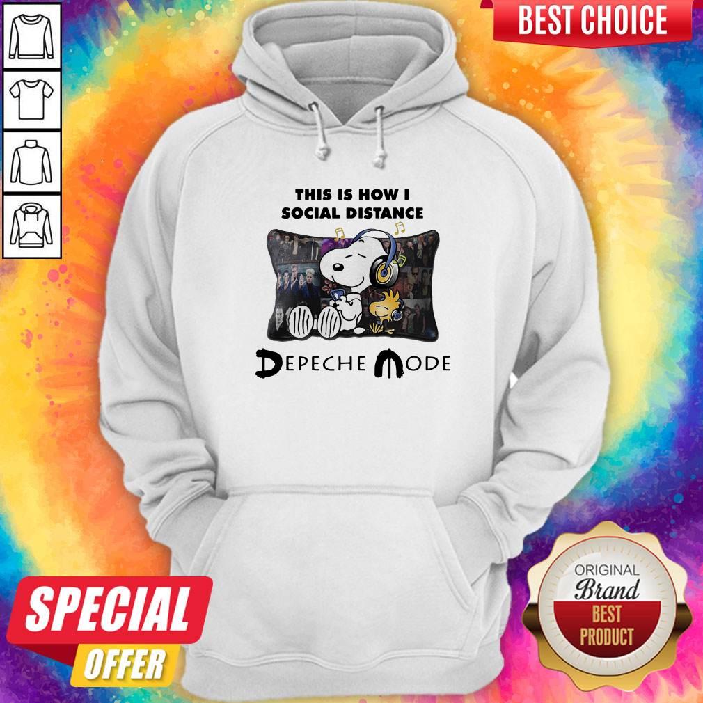 Snoopy This Is How I Social Distance Depeche Mode Shirt - Image 2