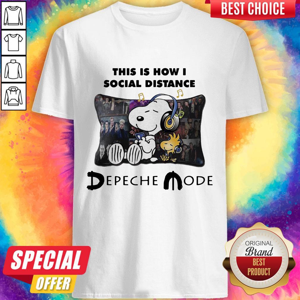 Snoopy This Is How I Social Distance Depeche Mode Shirt