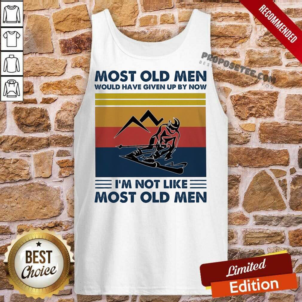Snowboarding Most Old Men Would Have Given Up By Now I’m Not Like Most Old Men Vintage Shirt - Image 2