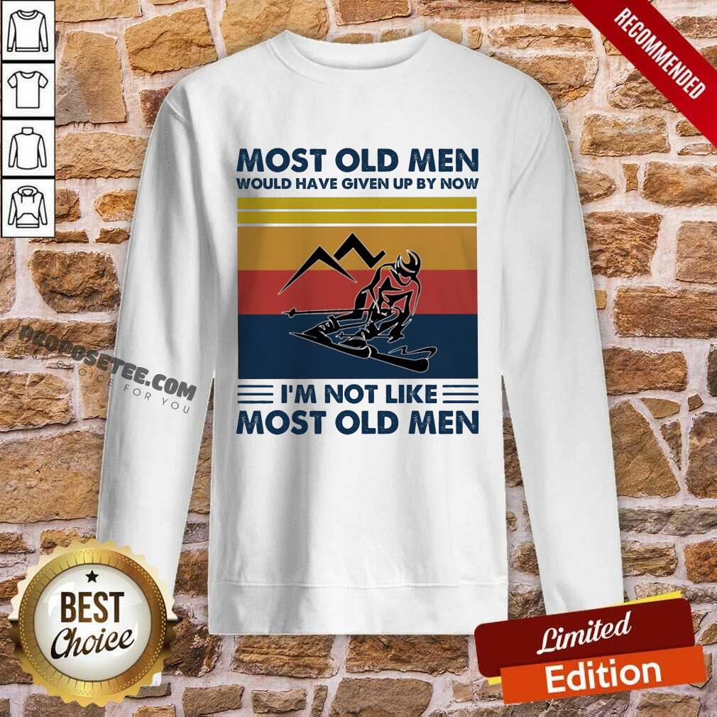 Snowboarding Most Old Men Would Have Given Up By Now I’m Not Like Most Old Men Vintage Shirt - Image 4