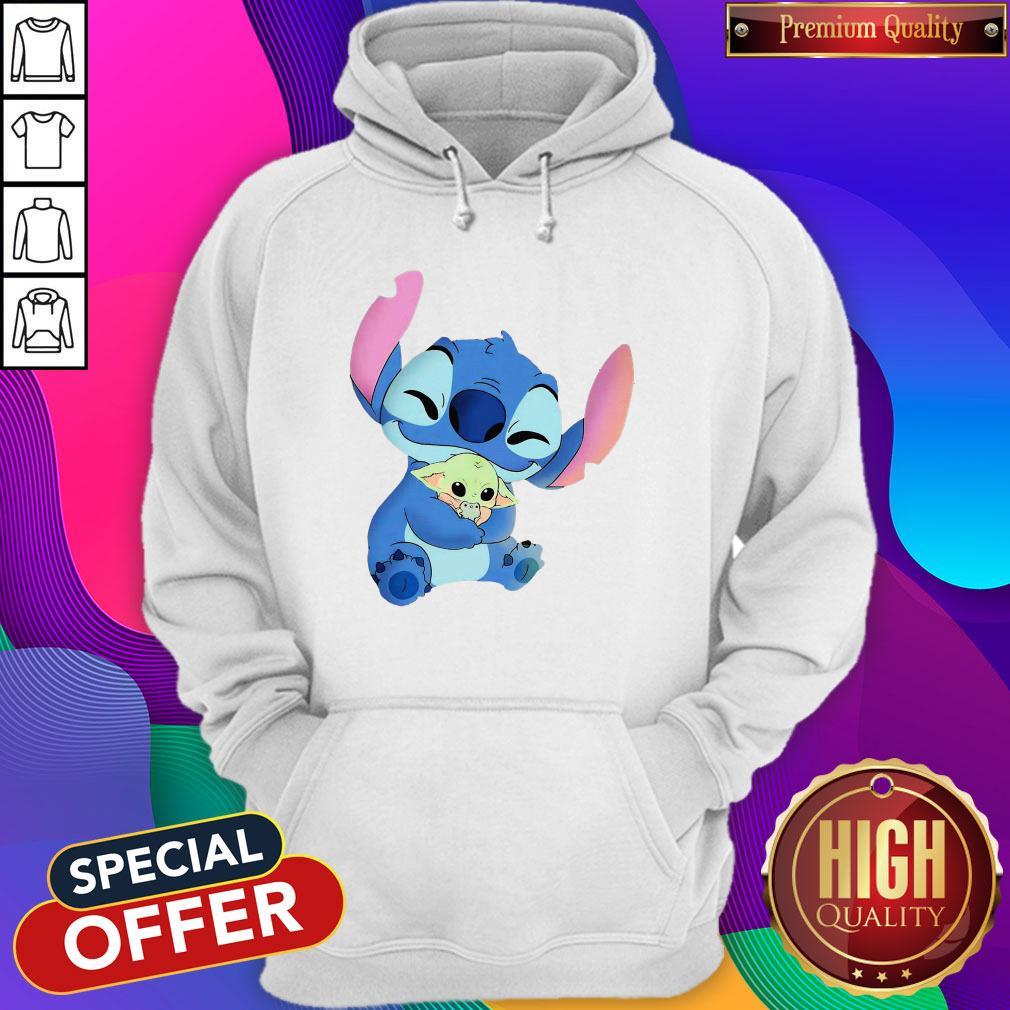 So Beautiful Baby Stitch Hug Baby Yoda Shirt - Image 5