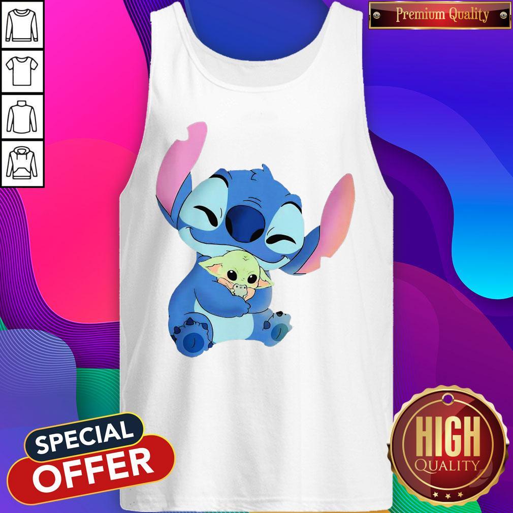 So Beautiful Baby Stitch Hug Baby Yoda Shirt - Image 3