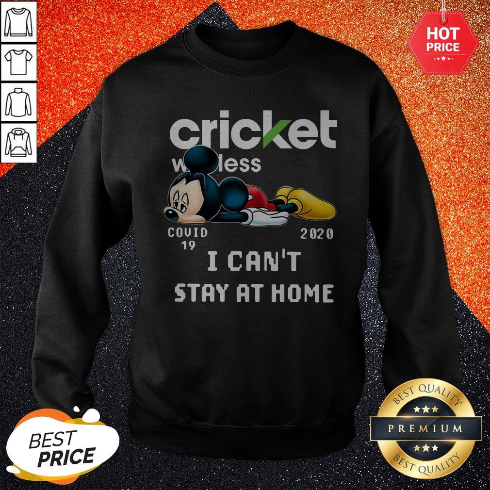So Cricket Wireless Mickey Mouse Covid 19 2020 I Can’t Stay At Home Shirt - Image 4