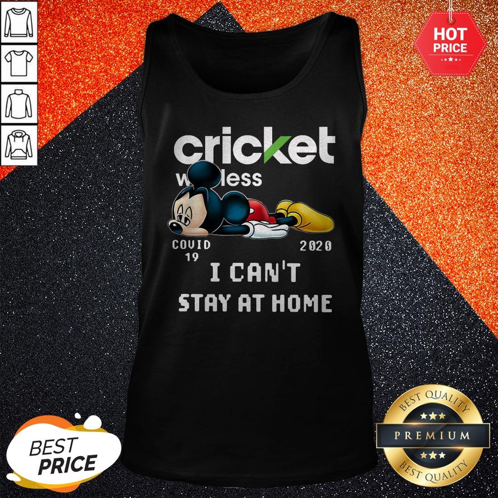 So Cricket Wireless Mickey Mouse Covid 19 2020 I Can’t Stay At Home Shirt - Image 3