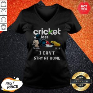 Alternative view of So Cricket Wireless Mickey Mouse Covid 19 2020 I Can’t Stay At Home Shirt