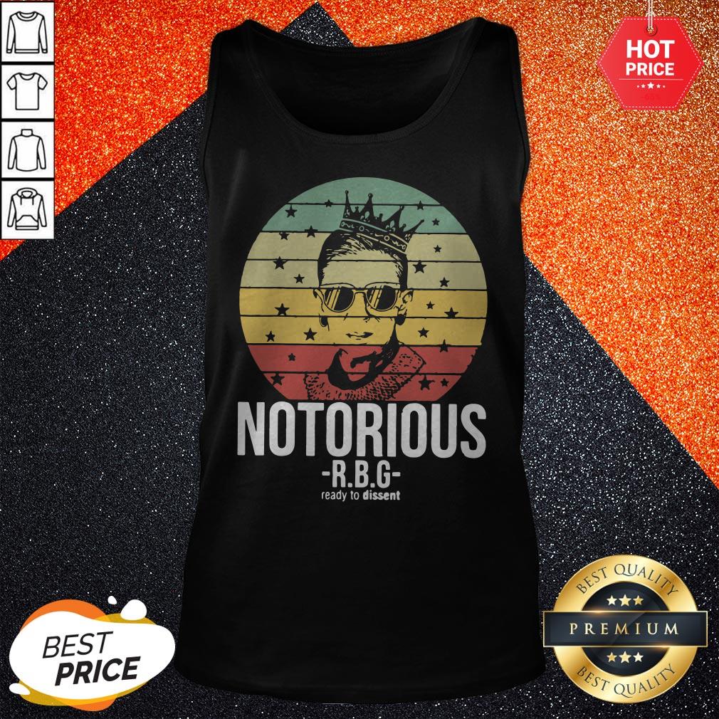 So RBG Ruth Bader Ginsburg Notorious Ready To Dissent Vintage Shirt - Image 2