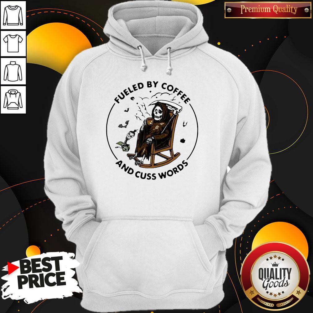 So Skeleton Fueled By Coffee And Cuss Words Shirt - Image 5