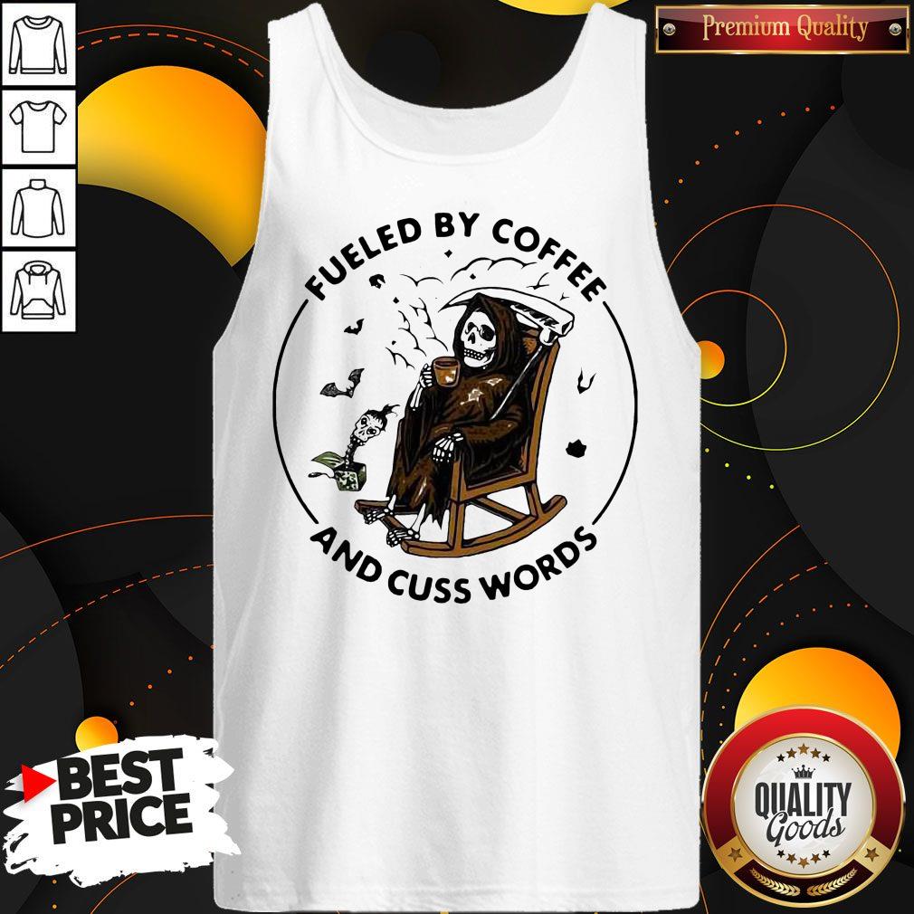 So Skeleton Fueled By Coffee And Cuss Words Shirt - Image 3