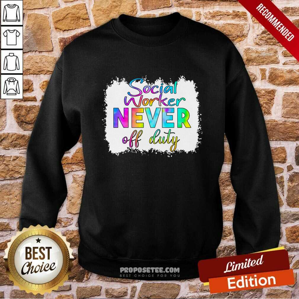 Social Worker Never Off Duty Shirt - Image 5