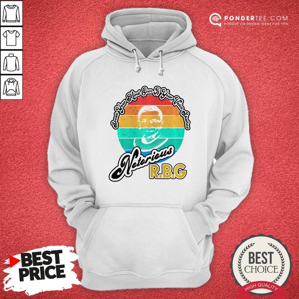 Speak Your Mind Even If Your Voice Shakes RBG Vintage Shirt - Image 5