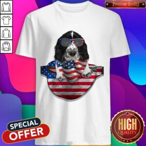 Springer Spaniel Waist Pack Flag American Flag Independence Day Shirt