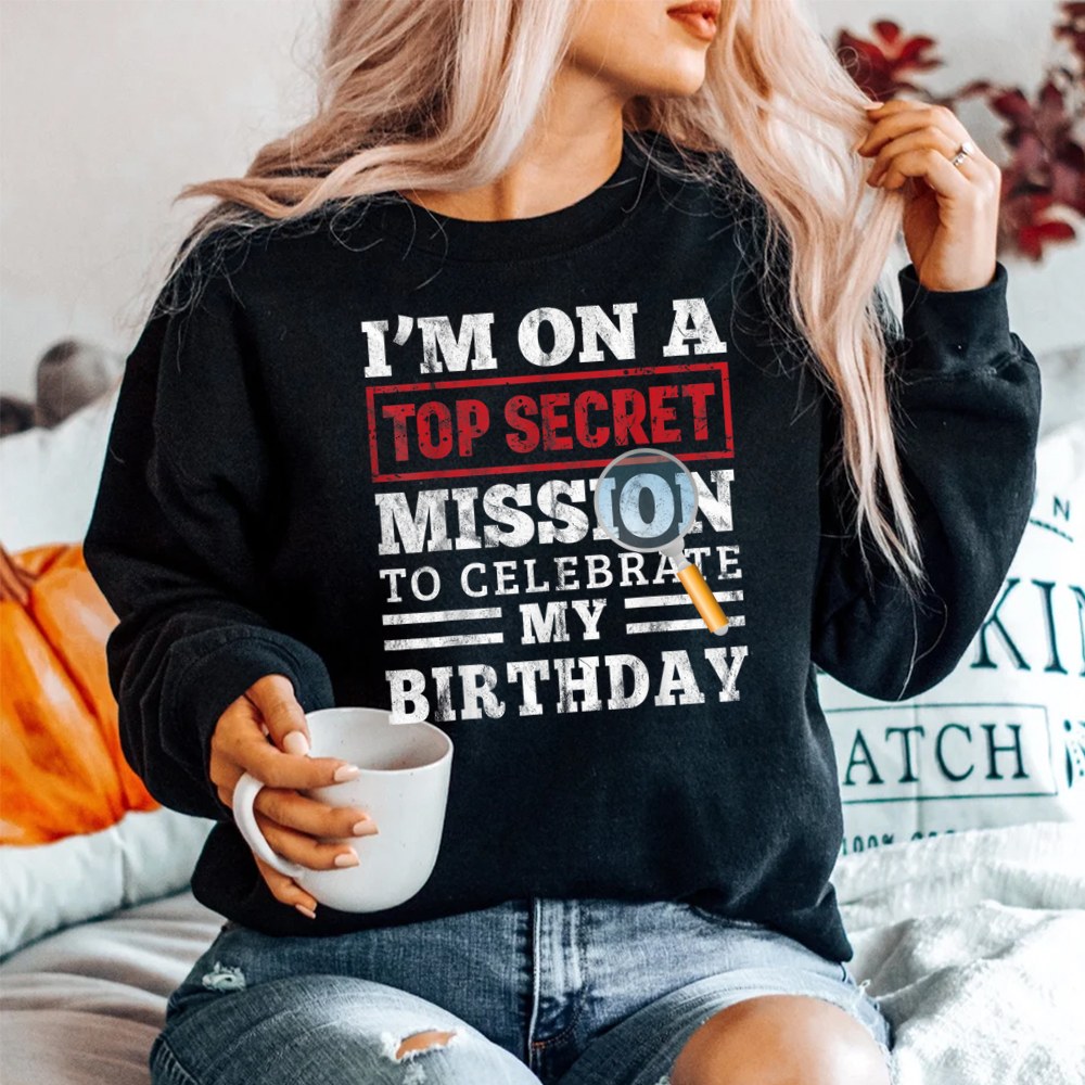 Spy Birthday Party Theme Top Secret Mission Shirt - Image 2