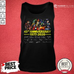 Alternative view of Star Wars 43rd Anniversary 1977 2020 Characters Signatures Shirt
