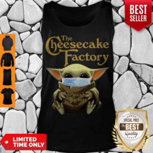 Alternative view of Star Wars Baby Yoda Hug The Cheesecake Factory COVID-19 Shirt