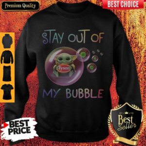 Alternative view of Star Wars Baby Yoda Hug Tyson Covid-19 Stay Out Of My Bubble Shirt