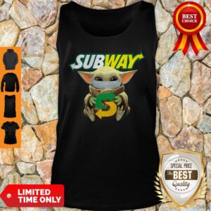Alternative view of Star Wars Baby Yoda Mask Subway I Can’t Stay At Home COVID-19 Shirt
