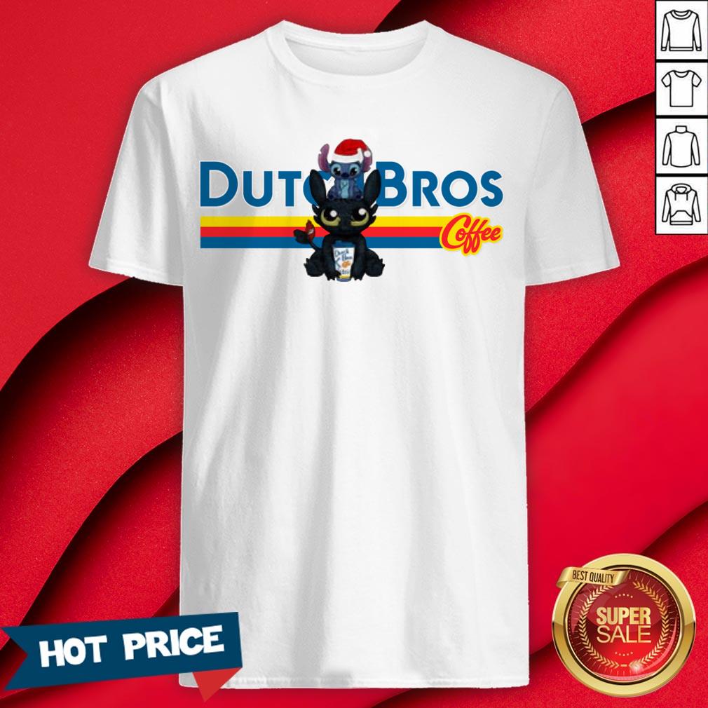 Stitch And Toothless Dutch Bros Coffee Christmas Shirt