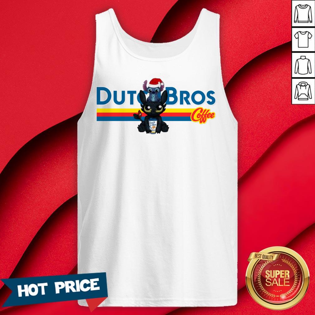Stitch And Toothless Dutch Bros Coffee Christmas Shirt - Image 2