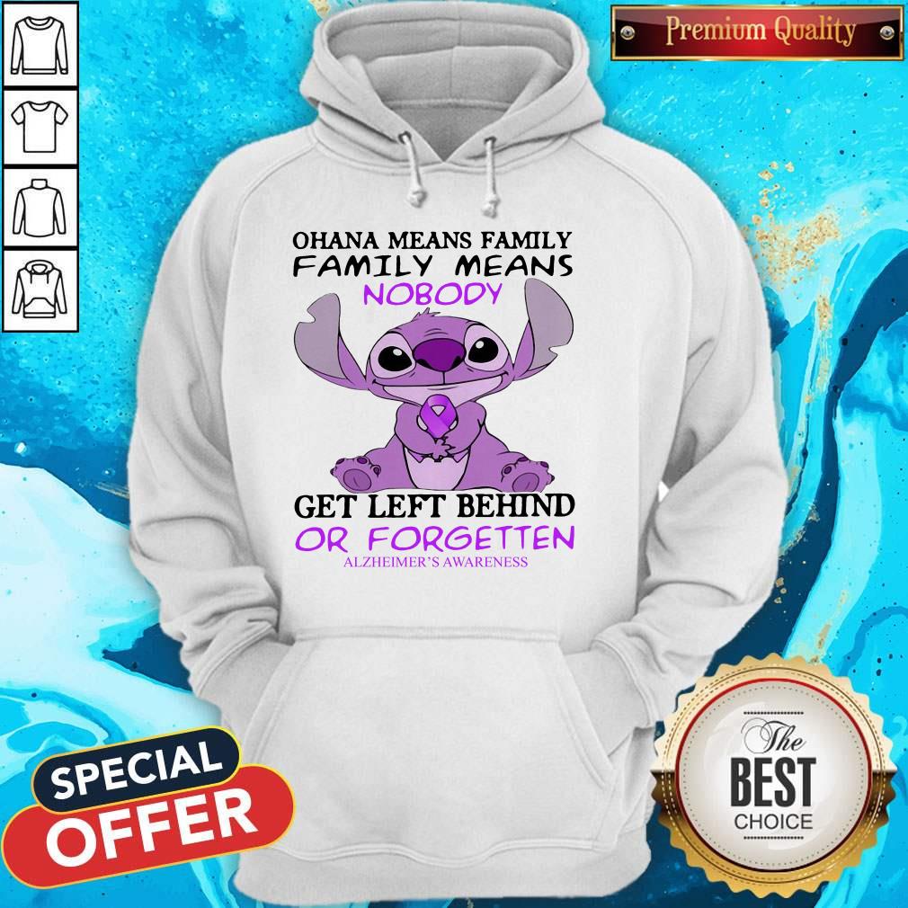 Stitch Ohana Means Family Family Means Nobody Gets Left Behind Or Forgotten Alzheimer’s Awareness Shirt - Image 5