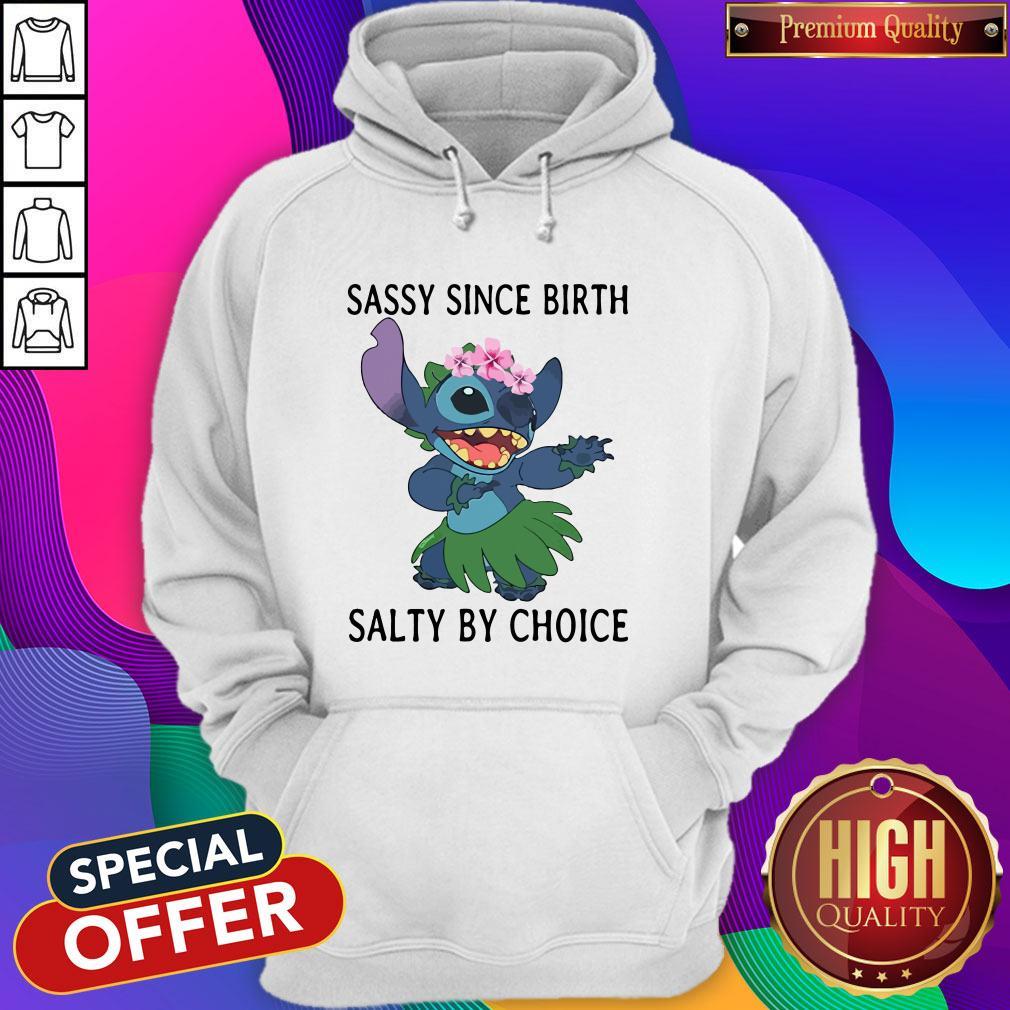Stitch Sassy Since Birth Salty By Choice Shirt - Image 3