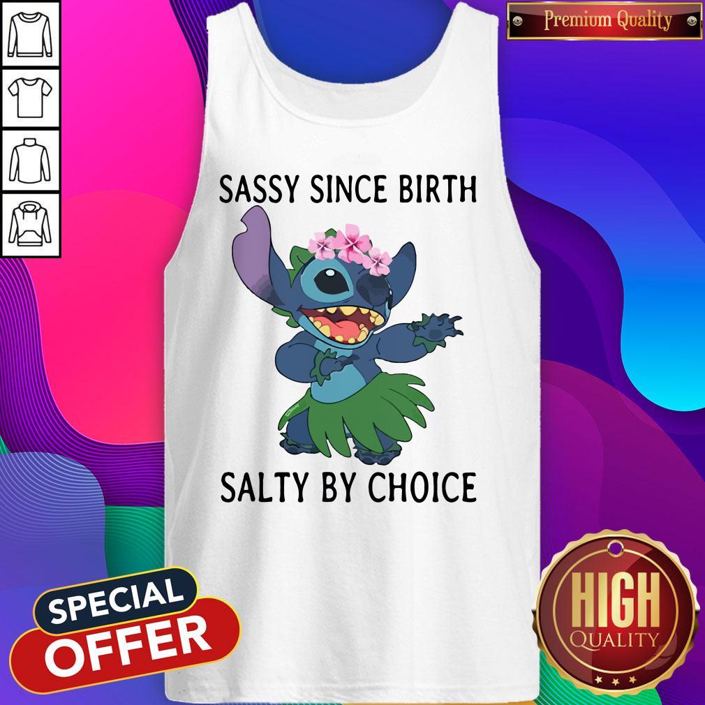 Stitch Sassy Since Birth Salty By Choice Shirt - Image 5