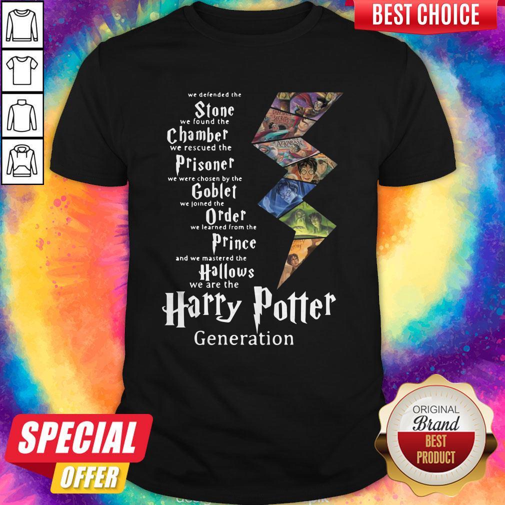 Stone Chamber Prisoner Goblet Order Prince Hallows Harry Potter Generation Shirt