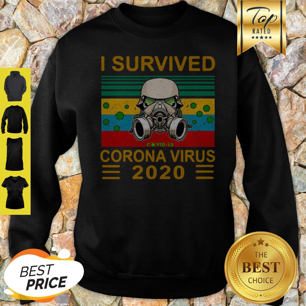 Stormtrooper I Survived Covid-19 2020 Vintage Shirt - Image 5