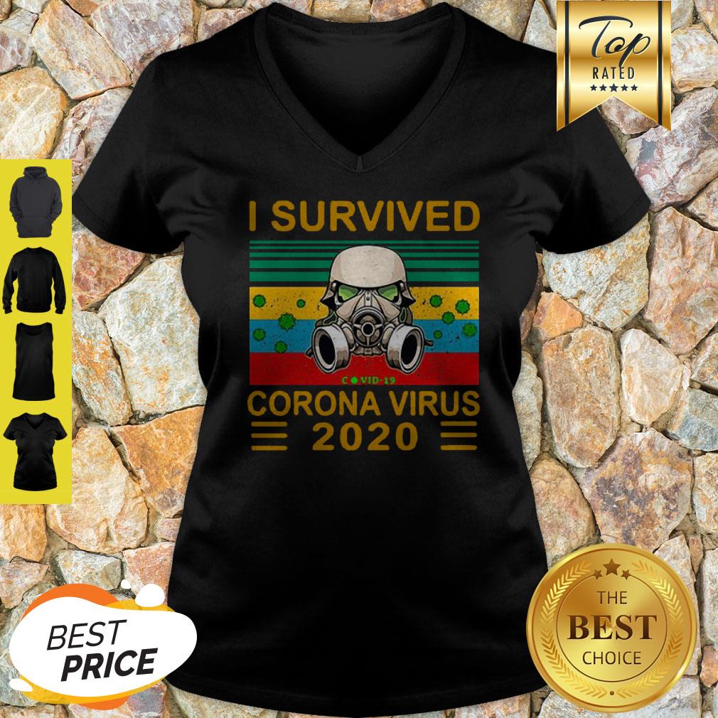 Stormtrooper I Survived Covid-19 2020 Vintage Shirt - Image 3
