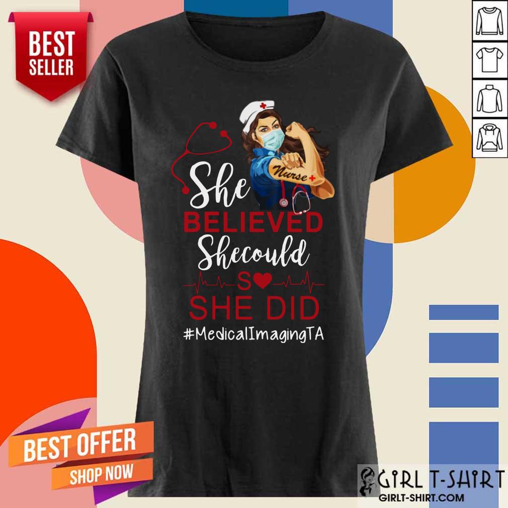 Strong Girl Nurse Medical Imaging Shirt - Image 2