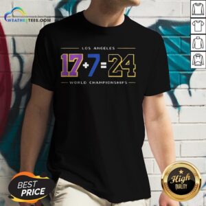 Alternative view of Strong Los Angeles 17 7 24 Baseball World Championships Shirt