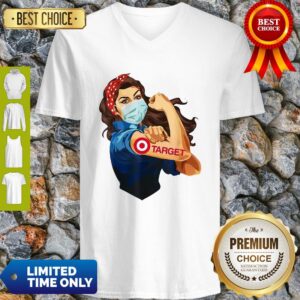 Alternative view of Strong Woman Mask Tattoo Target Shirt