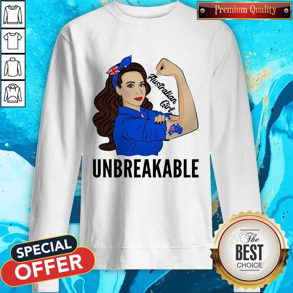 Strong Woman Tattoo Australian Girl Unbreakable Shirt - Image 2