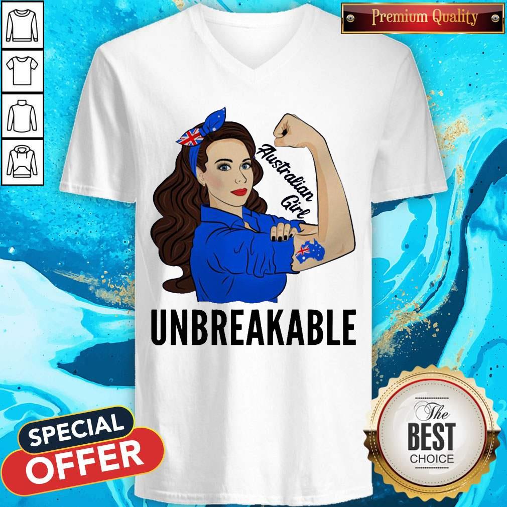 Strong Woman Tattoo Australian Girl Unbreakable Shirt - Image 3