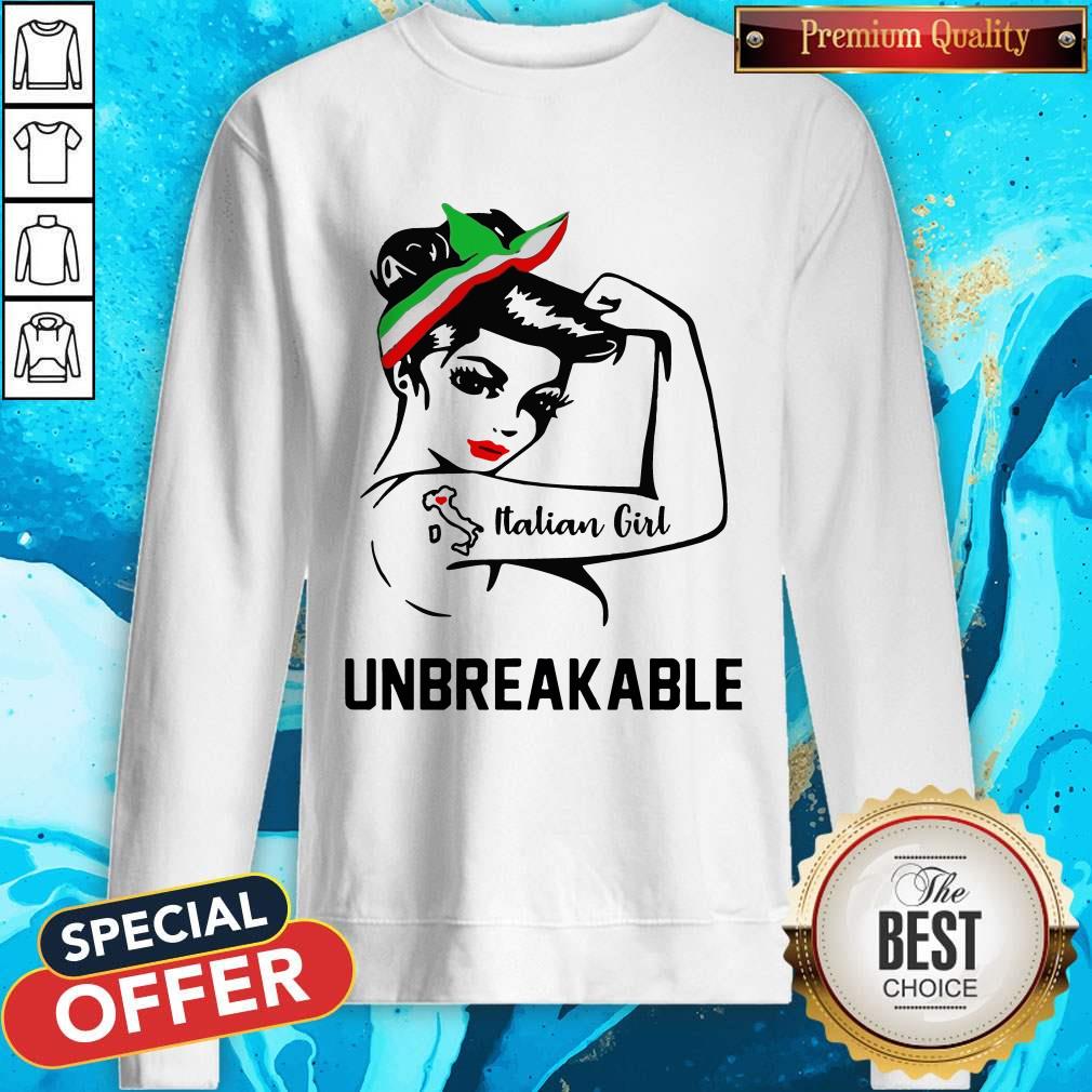 Strong Woman Tattoo Italian Girl Unbreakable Shirt - Image 4
