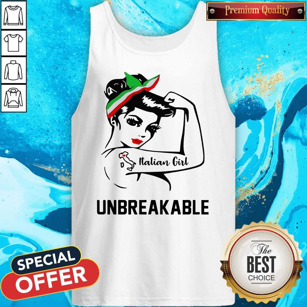 Strong Woman Tattoo Italian Girl Unbreakable Shirt - Image 5
