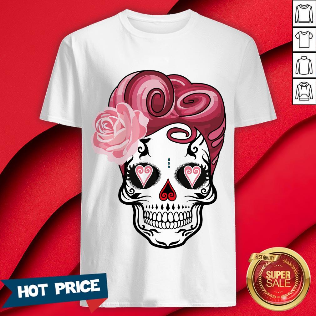 Sugar Bubblegum Pinup Day Of The Dead Dia De Muertos Shirt