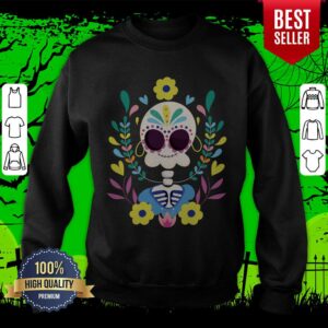 Alternative view of Sugar Skeleton Dia De Los Muerots Day Dead Shirt