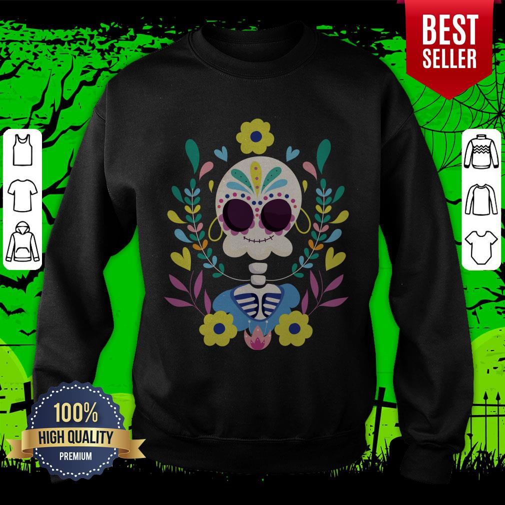 Sugar Skeleton Dia De Los Muerots Day Dead Shirt - Image 2