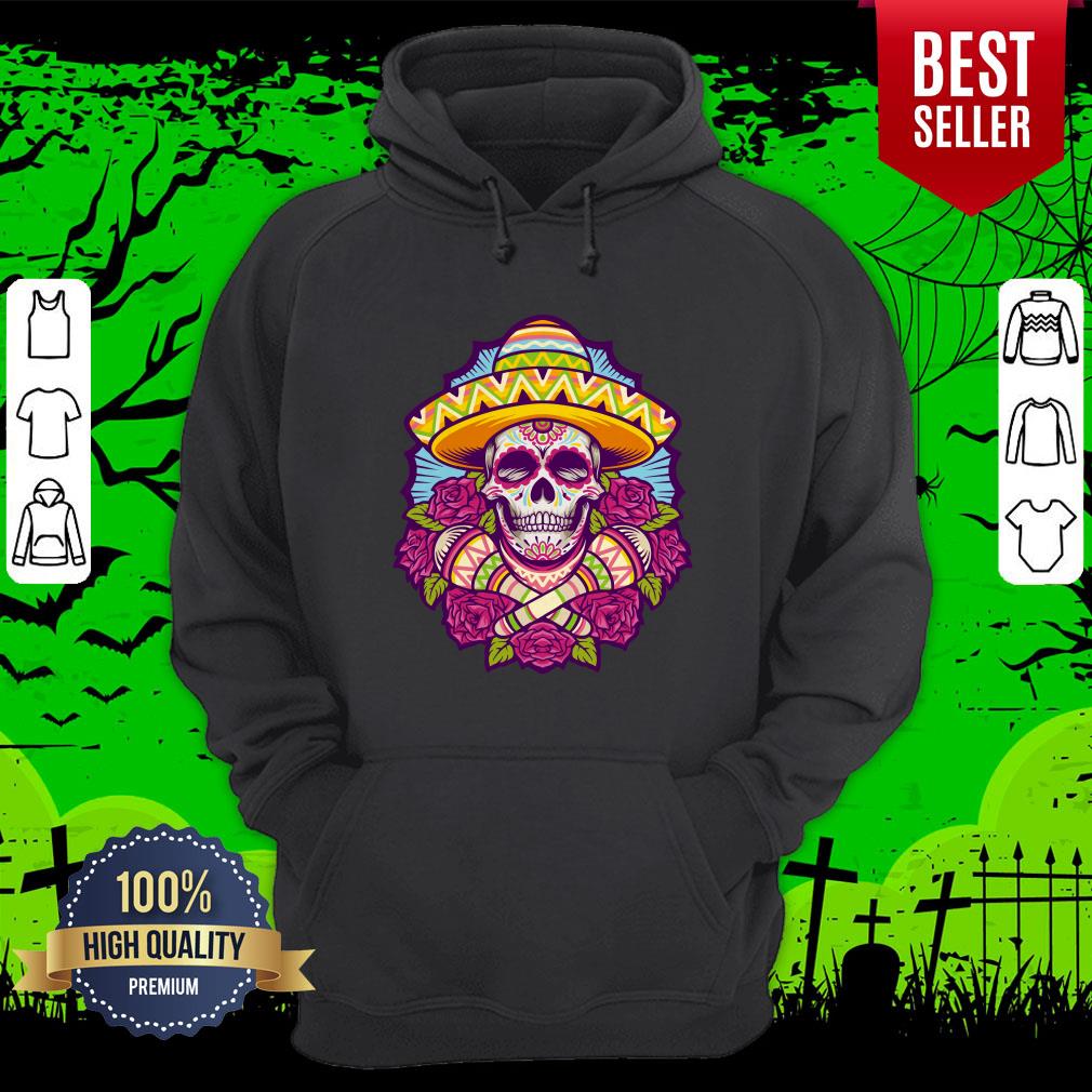 Sugar Skull Cindo Mayo Mexican Holiday Shirt - Image 3