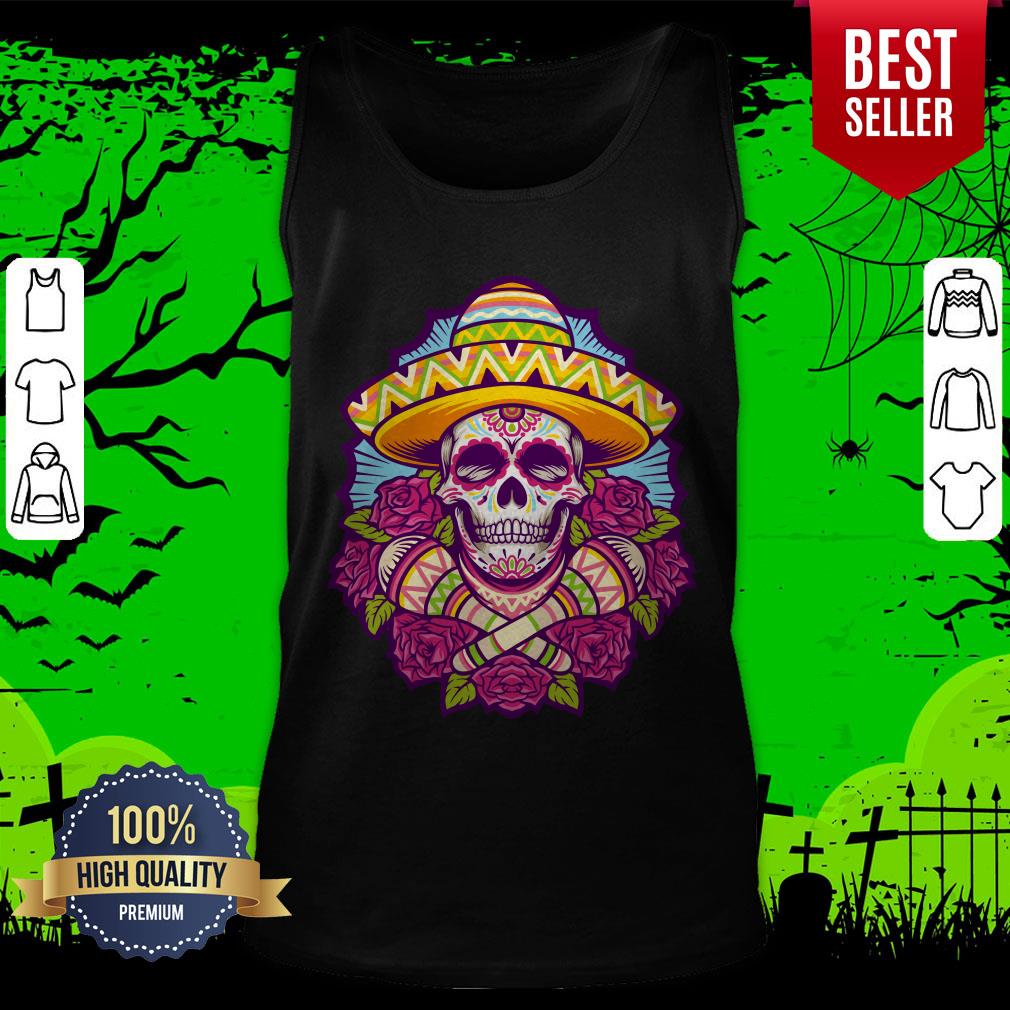 Sugar Skull Cindo Mayo Mexican Holiday Shirt - Image 5