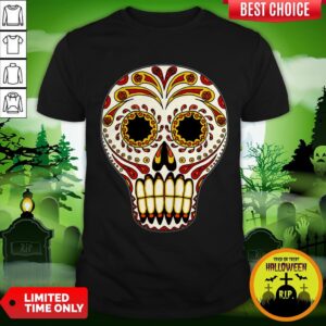 Sugar Skull Color Day Dead Dia De Los Muertos Mexican Holiday Shirt
