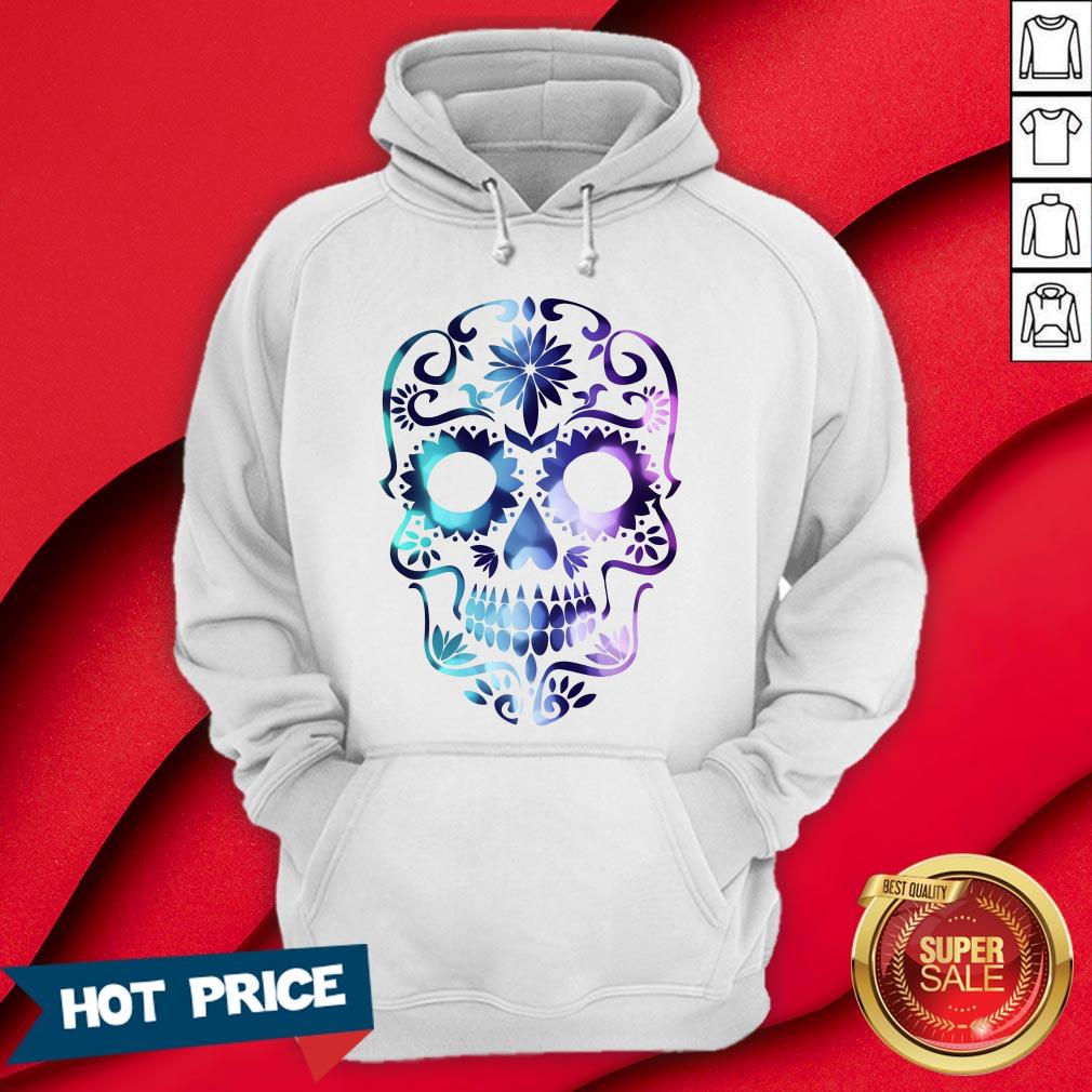 Sugar Skull Color Day Of The Dead Muertos Shirt - Image 5