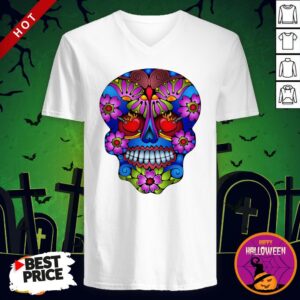 Alternative view of Sugar Skull Colorful Day Of The Dead Shirt