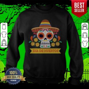 Alternative view of Sugar Skull Day Of Dead Dia De Muertos Mexican Holiday Shirt