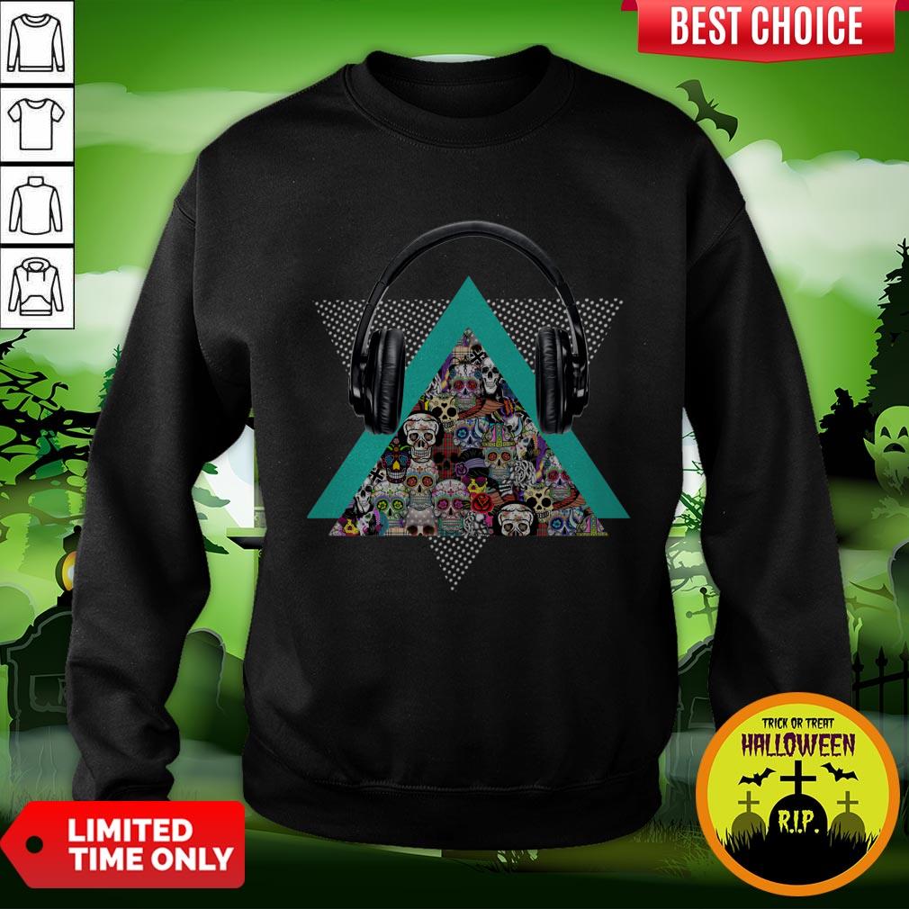 Sugar Skull Day Of Dead Muertos Halloween Shirt - Image 4