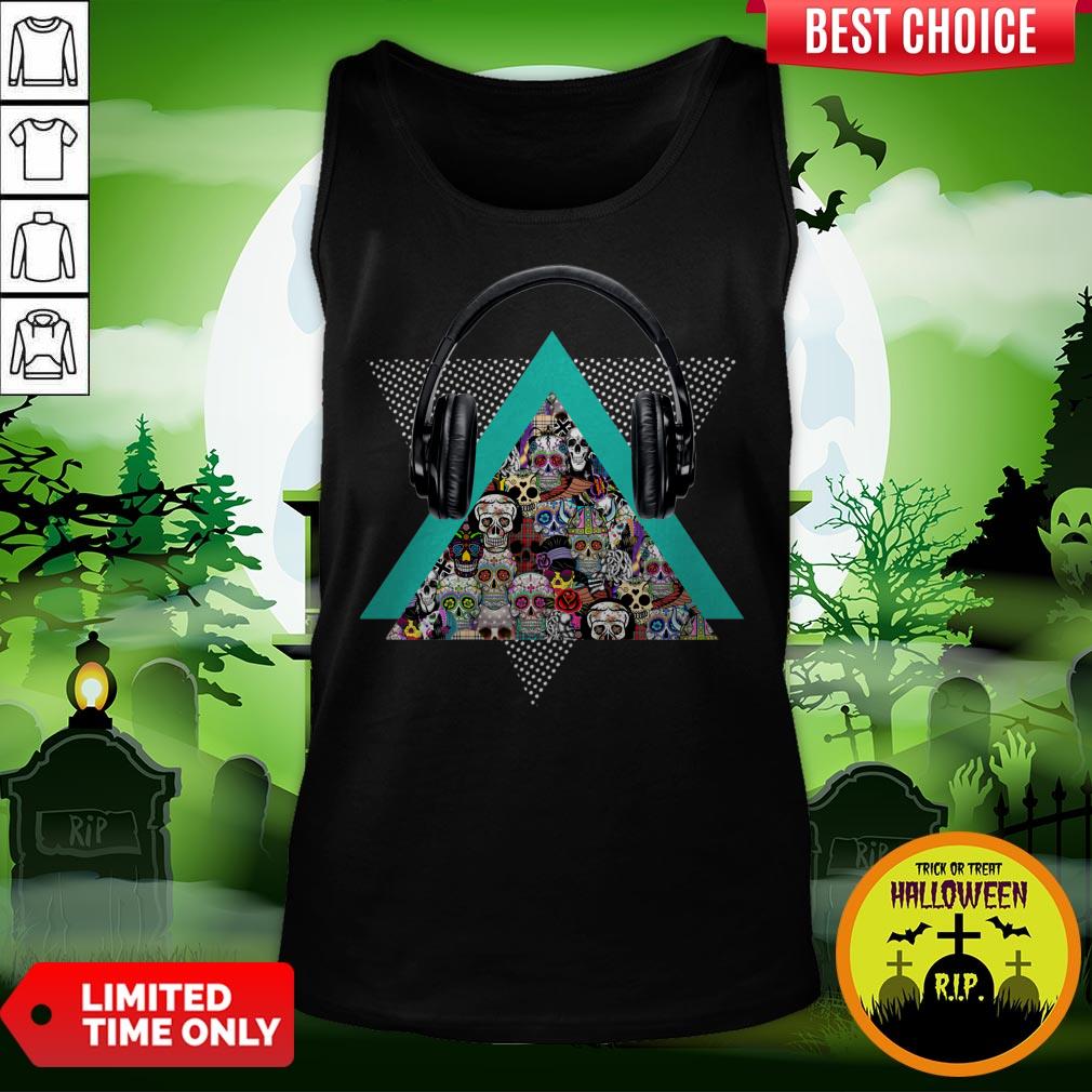 Sugar Skull Day Of Dead Muertos Halloween Shirt - Image 3