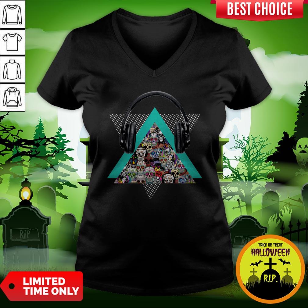 Sugar Skull Day Of Dead Muertos Halloween Shirt - Image 2