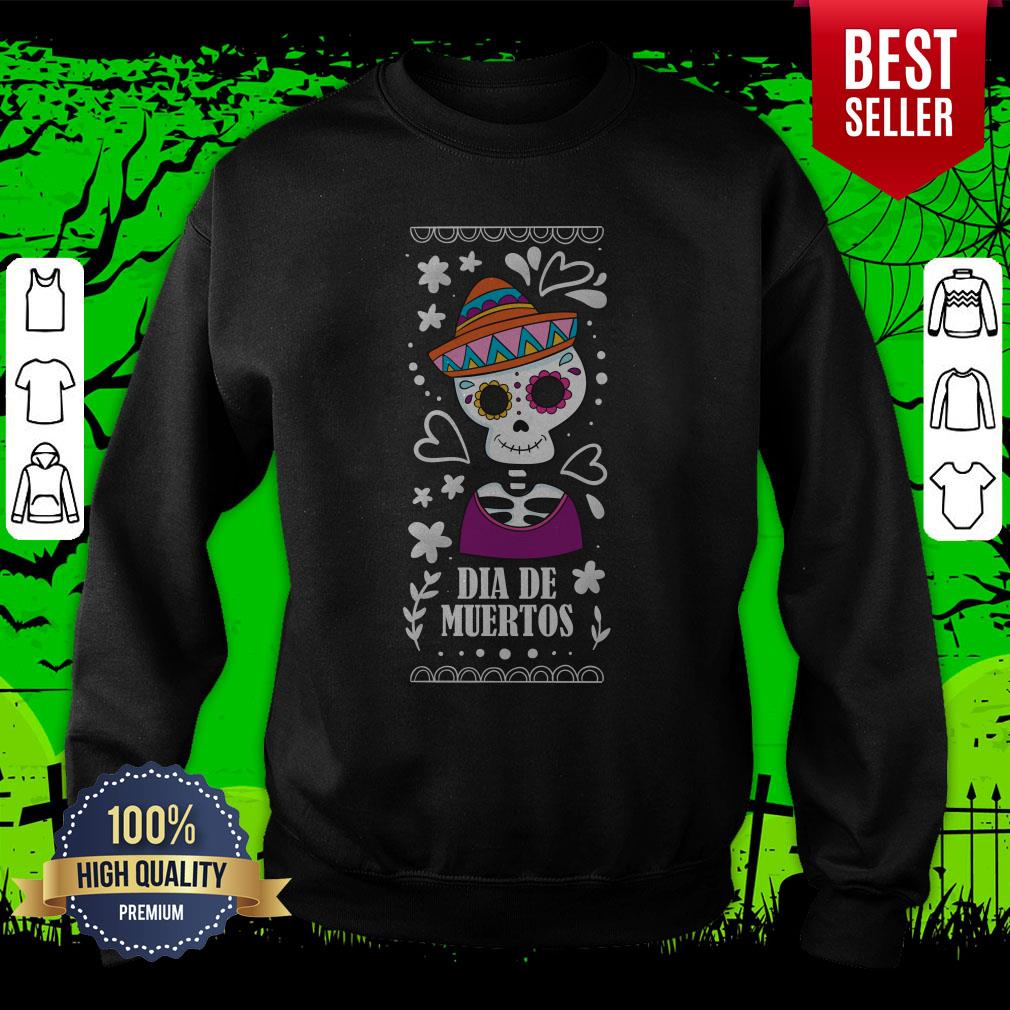 Sugar Skull Day Of The Dead Dia De Muertos Shirt - Image 2