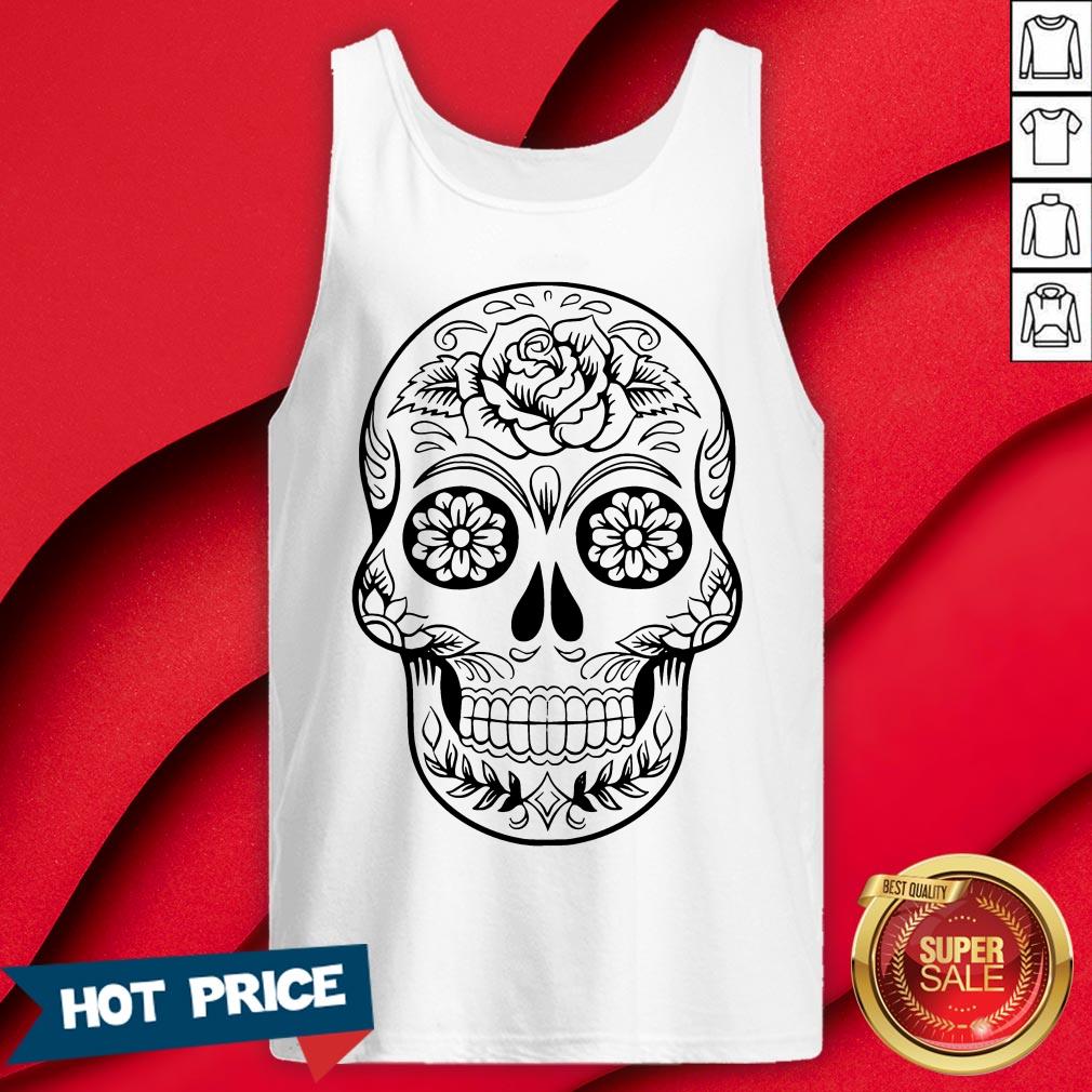 Sugar Skull Day Of The Dead Dia De Muertos Shirt - Image 2